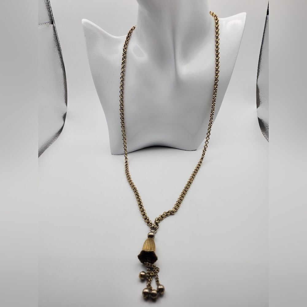 Weeping orchid tassel necklace N0423‎